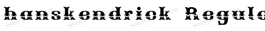 hanskendrick Regular字体转换